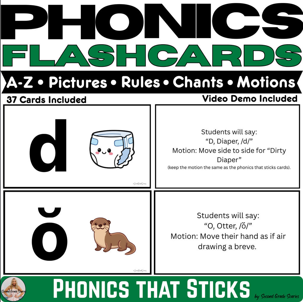 Phonics That Sticks™ | Picture Phonics Cards with Movements and Chants
