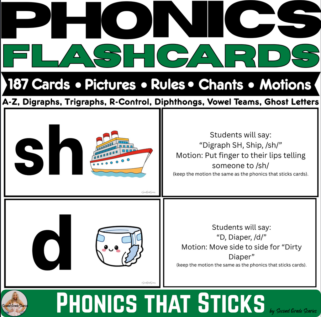 BUNDLE | Phonics That Sticks Picture Cards | A-Z & Advanced Cards